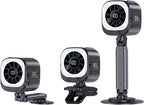 Car Fan for Driver & Backseat, Powerful Large Airflow Portable Fan with Extendable Arm, Rechargeable 3000mAh Battery, Magnetic Clip Mount, 5 Speeds, Quiet Cooling Fan for Car, Baby, SUV, Truck (Black) by GUEDIEO