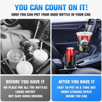 Universal 2 in 1 Car Cup Holder Expander with Adjustable Base, Fits Most Bottles - Image 7
