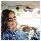 Frienda 50 Pcs Auto Car Vehicle Sun Visor Clip Holder for Sunglasses Glasses Holder Hanger Eyeglasses Mount Ticket Card Clip Car Accessories (Dark Colors) - Image 5