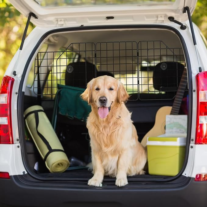 Universal Fit Car Barrier,Adjustable Dog Barrier,Back Seat Separator Gate | Heavy-Duty Steel Wire Construction,Safety Car Travel Accessories,Heavy-Duty Wire Mesh,Suitable for SUVs,Cars,Trucks - Image 7