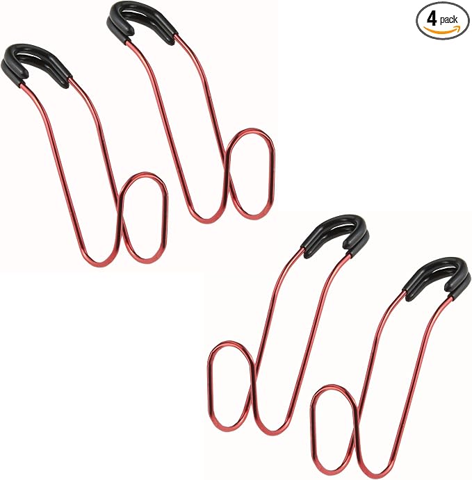 High Road Unbreakable Car Bag Hooks - Large Car Seat Hooks for Purse, Backpack, Coats, Hats and Heavy Bags up to 40 lbs - Secure Attachment Fits All Headrest Posts, 4-Pack by HighRoad