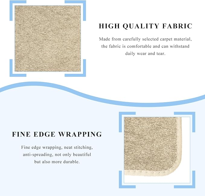 4PCS Car Floor Mats, Waterproof Non-Slip Car Floor Liners with Safety Heel Pad, All-Weather Wear-Resistant Mats Heavy Duty Universal Carpets for Truck SUV Van Sedan (Beige) - Image 3