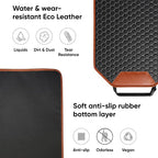 Kick Mat Back Seat Protector - Car Back Seat Cover for Kids Feet - Waterproof & Sturdy Protector for Upholstery from Dirt, Mud, Scratches and Stain (Hexy 2 pcs) - Image 6