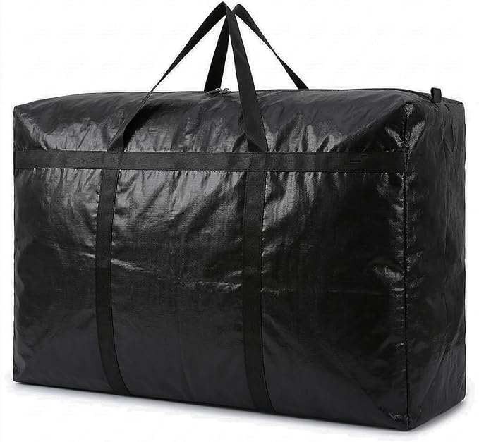 Heavy Duty Storage Bag with Handles for Moving & Storage (46Gal - 1 Pack) | Extra-Large Capacity for Bedding, Clothing, Blankets, Pillows & Bulky Household Items by IWEIK