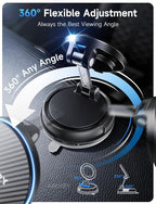 ANDERY Only for iPhone Magsafe Car Mount Charger, 15W Fast Wireless Charge | [78+LBS Strong Suction & 2400gf Magnetic] 360° Adjustable Car Mount Phone Holder, Car Interior Accessory with Dashboard Pad - Image 5
