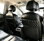 2 Pack Seat Back Protector for Kids, Car Kick Mats for Front Seats | With Large Pockets, Waterproof, Protects Against Dirt, Scuffs & Scratches, Easy to Install and CleanFits Most Vehicles by Unknown
