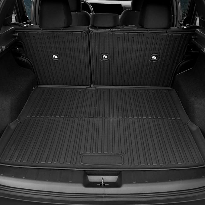 Cargo Mat for 2025-2026 Nissan Kicks (AWD/FWD) Accessories | Integrated Cargo & Backrest Liner, 3D Custom Fit, Odorless TPE, All-Weather Protection, Folds with Rear Seats, Quick Setup - Image 2