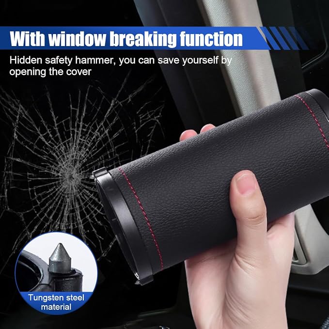 Car Tissues Holder, Multifunctional Tissue Cylinder Boxes, Car Tissues Canned, Travel Tissue Tubes, Car Box Container Fit for Car Cup Holder Home Bathroom Office (Black) - Image 5
