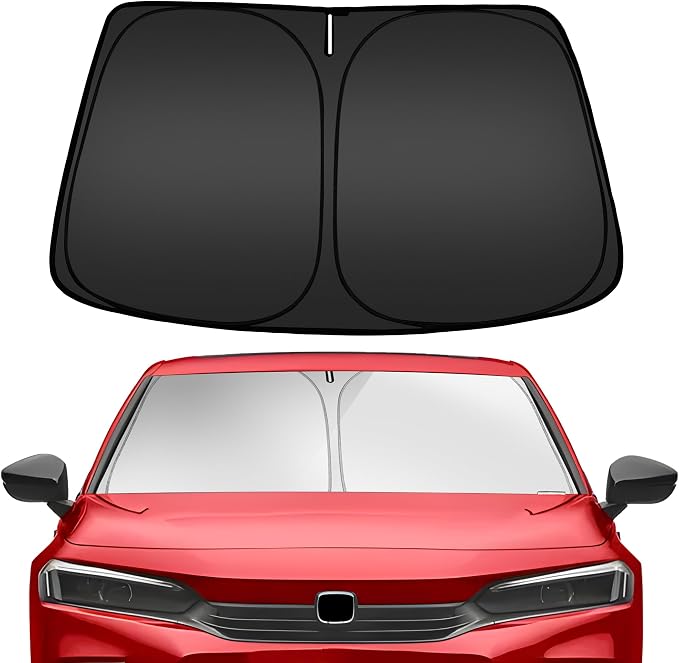 ARISMOTOR Windshield Sun Shade for Honda Civic 11th Gen 2022-2026 | Custom Fit, Foldable, Front Window Sunshade Sun Visor Protector, Block UV Rays, Keep Car Cooler by ARISMOTOR