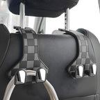 HZEL Car Seat Headrest Hooks, 2PCS Vehicle Seat Back Headrest Hanger Organizer for Handbag Purse Coat, Multifunctional Auto Interior Storage Hook, Universal for SUV RV Truck (Gray) - Image 3