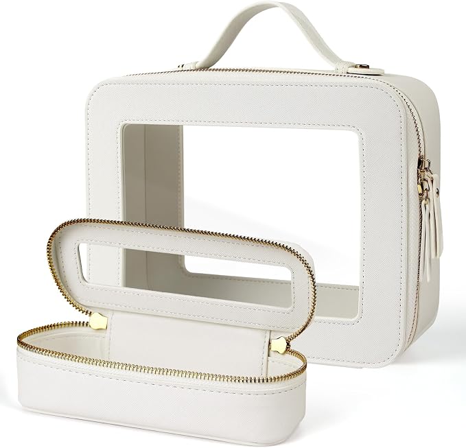Clear Makeup Bag with Mini Cosmetic Bags,Travel Toiletry Bag for Women,Portable Cosmetic Bag Case, Transparent Waterproof Cosmetic Organizer Storage Bag for Women Men - Image 9