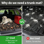 Car Trunk Mat for SUV, 31"x47" Dark Vintage Floral Cargo Liner Protector | All Weather Universal Cargo Liners for Dogs, Car Accessory for SUVs/Sedan/Wagons, Durable Non-Slip Washable Rear Cargo Mat - Image 4