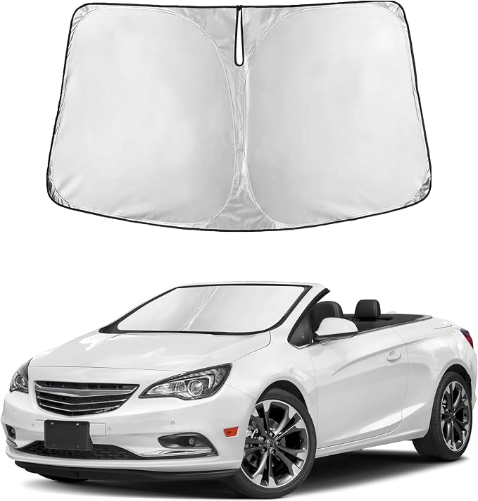 EcoNour Windshield Sunshade Compatible for Buick Cascada 2016-2019 | Sun Visor for Front Windshield & Window Sun Shade Cover, UV Heat Blocker & Protector, Car Accessories by EcoNour