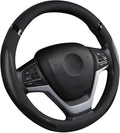 Cxtiy Car Steering Wheel Cover for Men Women Universal Leather Steering Covers for Car SUV (Full-Black) by Cxtiy