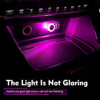 1 PC USB LED Car Interior Atmosphere Lamp, Plug and Play Portable Mini Car Night Ambient Light, Auto Dashboard Decoration Accessories for Most Cars, SUVs, Trucks (Purple) - Image 5