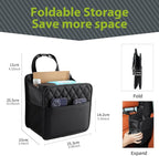 FrgKbTm 2Pack Car Seat Back Organizer, Waterproof Car Backseat Organizer with Cup Holders Large Capacity Hanging Car Storage Bag for Phones Documents Cups Bottle Travel Compatible with Most Vehicles - Image 5