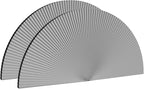 Myshade Arch Window Shades Half Circle Blackout Cellular Shades Cordless No Drill Blinds for Windows Half Moon Honeycomb Fabric No Tools Room Darkening Shades Easy Install (2PCS Grey 72" W X 36" H) by MYSHADE