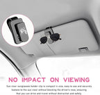 Ohleats Sunglasses Holder for Car Sun Visor, Statue of Liberty Metal Auto Eyeglass Hanger Clip, Multi-Function Ticket Card Clip Eyeglasses Mount, Car Accessories for Men Women (Gray) - Image 4