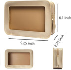 Clear Makeup Bag Small, TSA Approved Portable Toiletry Bag with Zipper Cosmetic Travel Bag Makeup Organizer Case Mini Makeup Pouch for Purse Car Organizer Bag for Women Men - Image 5
