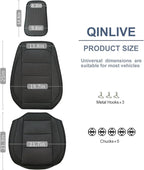 1 Pack Black Ventilated Cooling Car Seat Covers for Summer | 3D Air Mesh, PU Leather, Breathable, with Storage pocket, Non-slip, Universal Fit for Car Truck SUV, Easy to Install - Image 2