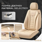 Coverado Car Seat Covers, Front Covers for Cars, Car Seat Cover Front Seats, Automotive Seat Cover, Waterproof, Leather Car Seat Cushion, Universal Interior Covers Seat Protectors for Most Cars - Image 2