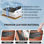Fit Altima Car Seat Covers for Nissan Altima 2010-2025 2026- Full Set Premium Leather, Waterproof&Breathable, All-Weather Seat Cushion Protecto & Airbag Compatible, Full Set Brown & Black - Image 6