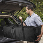 Sports Duffle Bag - Extra Large Travel Duffel Luggage Bag with Upgrade Zipper, Sturdy & Water Resistant, Black (Black 47inch) | Heavy Duty Dual Zipper, 600D Polyester, Oversized Capacity, Sturdy & Water Resistant for Camping Outdoor Moving, Black - Image 2