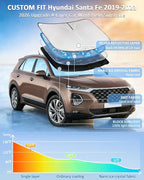 for Hyundai Santa Fe 2019-2023 Windshield Sun Shade - 4 Layers Car Sunshade | Front Windows Shade Cover Custom Fit Santa Fe Sun Visor 250T Retractable Shade Blocks UV Rays Car Accessories - Image 2