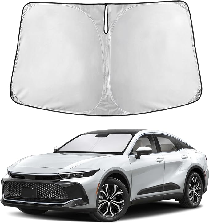 EcoNour Windshield Sunshade Compatible for Toyota Crown 2023-2024 2025 2026 | Sun Visor for Front Windshield & Window Sun Shade Cover, UV Heat Blocker & Protector, Car Accessories by EcoNour