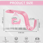 LivTee Car Purse Hook, Headrest Hook for Car, 4 Pack Universal Auto Car Seat Headrest Hook Hangers Organizer for Purse Coat Umbrellas Grocery Bags Handbag, Car Accessories - Carbon Fiber Pink - Image 3