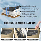 Fit Kicks Car Seat Covers， Compatible with Nissan Kicks 2018-2026 -Premium Leather, Waterproof Breathable All-Weather Seat Cushion Protector Airbag Compatible（2 Seats Front Pair，Beige & Black - Image 6
