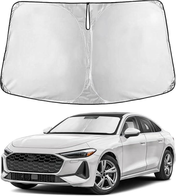 EcoNour Windshield Sunshade Compatible for Audi A5 2008-2024 2025 2026 | Sun Visor for Front Windshield & Window Sun Shade Cover, UV Heat Blocker & Protector, Car Accessories by EcoNour