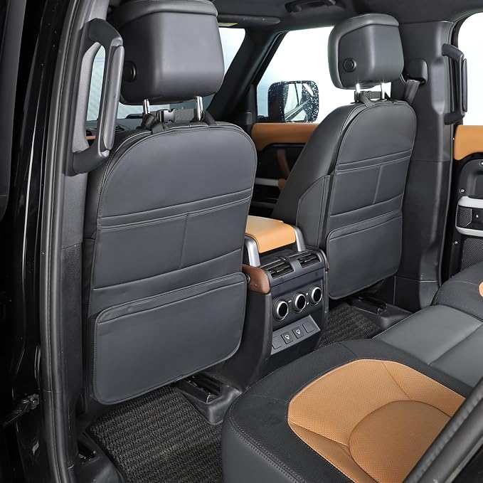 Seat Back Protector,Shields Seat Backs From Kicks and Adds Storage | kick mats back seat protector easy to install and clean, well-crafted, sturdy, durable and stylish.2 Pack - Image 8