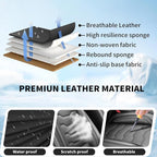 Fit Maxima Car Seat Covers Premium Leather for Nissan Maxima 2011-2025 2026. Waterproof， Breathable, Scratch-Resistant & All-Weather Seat Cushion Protector（2 Front Seats,Black - Image 7