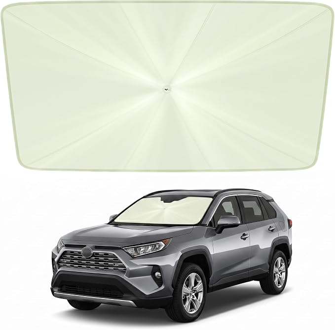 helloleiboo Custom Fit Toyota RAV4 Windshield Sun Shade Umbrella by helloleiboo