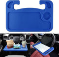 2 in 1 Car Steering Wheel Desk, Car Tray, Car Steering Wheel Desk Tray & Auto Seat Gap Filler Organizer, Multipurpose Travel Auto Steering Wheel Under Table Console for Most Vehicles (Blue) by Unknown