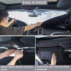 Car Windshield Sun Shade for Honda CR-V 2017-2022, Premium 310T Reflective Polyester UV Blocker, Lightweight Foldable Sun Visor with Storage Pouch - Image 7