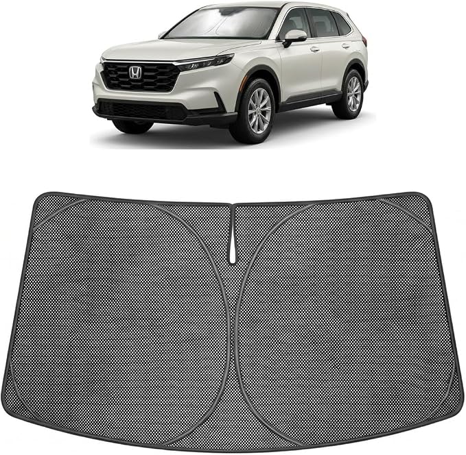 Proadsy Custom Fit Car Windshield Sun Shade for 2024-2026 Honda Prologue | Ice Crystal Micro-Refraction Blocks 99% UV, Drops Cabin Temp 54°F. Foldable Full Coverage for Summer Parking/Camping Privacy by Proadsy