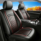 Fit for Camry Seat Covers Compatible with Toyota Camry 2012-2026 Waterproof Breathable Leather Automotive Seat Cushions Protector, Airbag Compatible,Easy to Install,Full Set 5 Seats(Redline) by Unknown