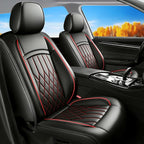 Fit for Prius Car Seat Covers Compatible with Toyota Prius 2001-2026 - Waterproof Breathable Leather Automotive Seat Cushions Protector,Airbag Compatible,Only 2 Front seat Covers(Redline) by Unknown