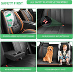 Fit Juke Car Seat Covers for Nissan Juke 2010-2017 2018 2019-Upgraded Premium Waterproof & Breathable Leather,Airbag Compatible,All-Weather Seat Cushion Protector,2 Front/Black-Brown - Image 5