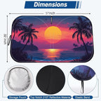 Car Windshield Sun Shade UV Reflector Foldable Front Window SUV | Blocks 98% UV Rays,Keep Interior Cool,Universal Fits Hatchback,Truck,MPV,Storage bag,57"L x 31.5"W,Car Summer Accessories - Image 2