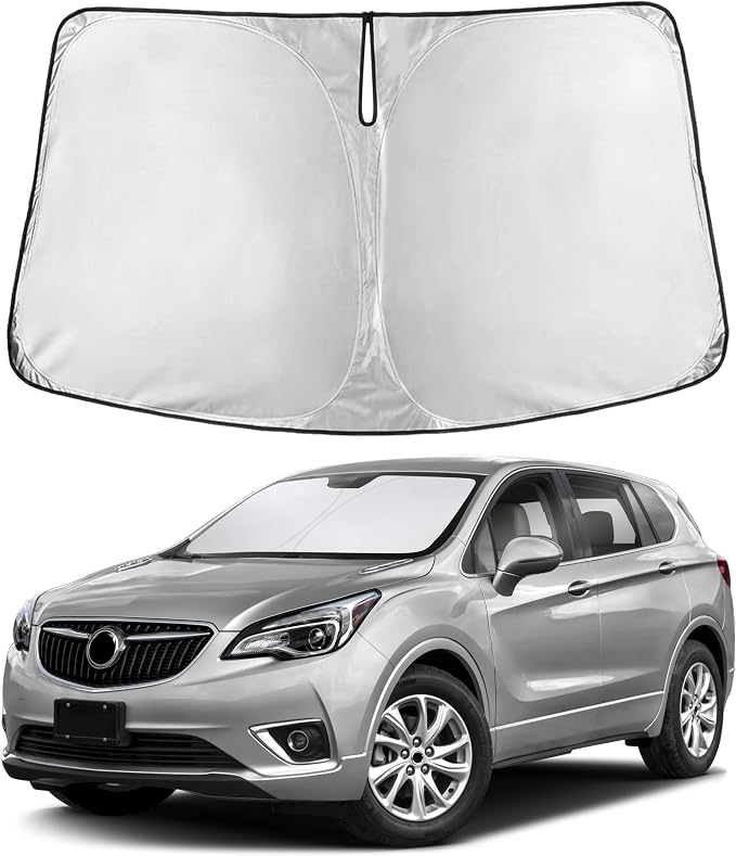 EcoNour Windshield Sunshade Compatible for Buick Envision 2016-2019 2020 | Sun Visor for Front Windshield & Window Sun Shade Cover, UV Heat Blocker & Protector, Car Accessories by EcoNour