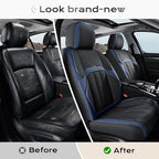 Coverado Nappa Leather Car Seat Covers Front Set, Luxury Waterproof Seat Protectors, Airbag Compatible Anti‑Slip Auto Seat Covers, Universal Fit for Most Cars SUVs Trucks Pickup Vehicles - Image 7
