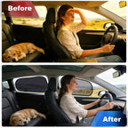 ZATOOTO Car Window Shades for Tesla Model Y Juniper 2020-2026,4Pack | Clear for Safe Driving | 95% UV & Heat Block | No Adhesive, Easy Install | Enhanced Visibility, Tool-Free Install - Image 2