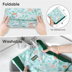 BALEINE Extra Large Storage Tote with Zippers & Carrying Handles, Heavy-Duty Oxford Fabric Moving Bags for Laundry, Space Saving, Storage, Spring Stroll - Image 2