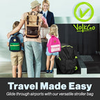 Large Stroller Bag for Airplane, Large Cover for Airtravel, Jogger & Umbrella Stroller Cover for Travel - Fits Wide, Gate Check Bag, Heavy Duty Durable Infant carrier covers for Air Travel - Image 4