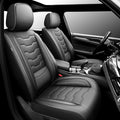 Fit Maxima Car Seat Covers Premium Leather for Nissan Maxima 2011-2025 2026. Waterproof， Breathable, Scratch-Resistant & All-Weather Seat Cushion Protector（2 Front Seats,Black by Unknown