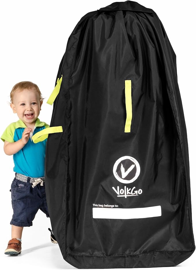 Super Extra Large Stroller Bag for Airplane with Padded Backpack Shoulder Straps, Double Stroller Cover for Air Travel, Jogger & Carrier - Fits All, Gate Check Bag, Waterproof Travel Cover. by VVOLKGO
