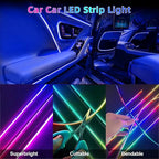 Acrylic Interior Car LED Strip Light, Dreamcolor 22-in-1 RGB Ambient Lighting with APP, 16 Million Colors 175in 600LED Music Sync Lights for Night Driving, Home, Camping & Gift Decor - Image 4